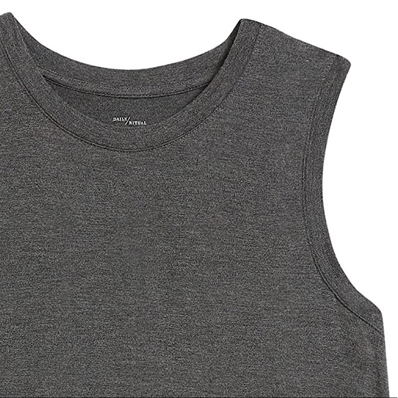 🆕Daily Ritual Jersey Swing Dress Charcoal Heather - Picture 4 of 4